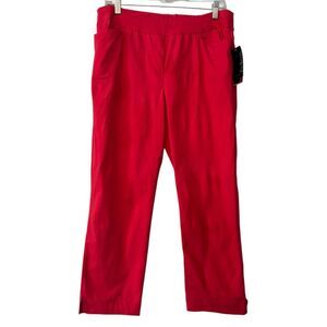 NWT Kim Rogers Bold Red Capris